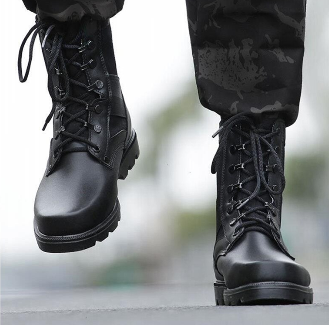 Bota de couro e lã altamente resistente unissex